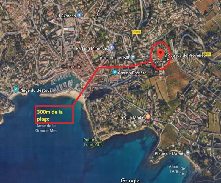 Apartamento Au Calme, 200M Du Centre T2 Avec Balcon Et Parking Cassis Exterior foto